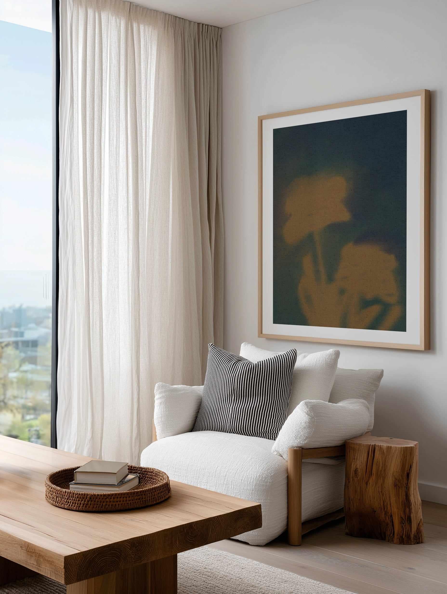 Soft Blossom 5 by Shatha Al Dafai | Art Print