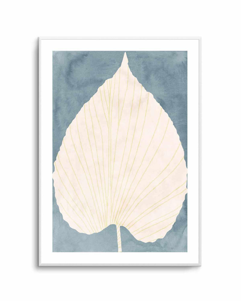 Soft Blue Fan Leaf by Casa Cartissi | Art Print