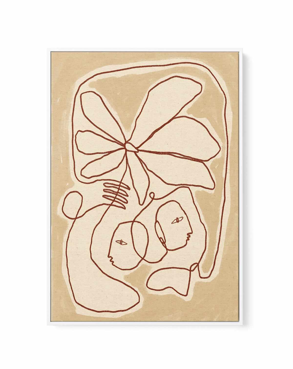 Soft Connection by Shatha Al Dafai | Framed Canvas Art Print from Olive et Oriel where you can shop wallpaper and artworks online