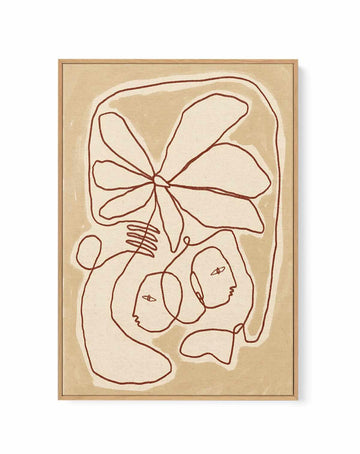 Soft Connection by Shatha Al Dafai | Framed Canvas Art Print from Olive et Oriel where you can shop wallpaper and artworks online