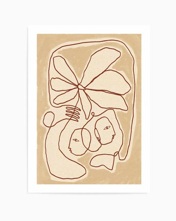 Soft Connection by Shatha Al Dafai | Art Print from Olive et Oriel where you can shop wallpaper and artworks online