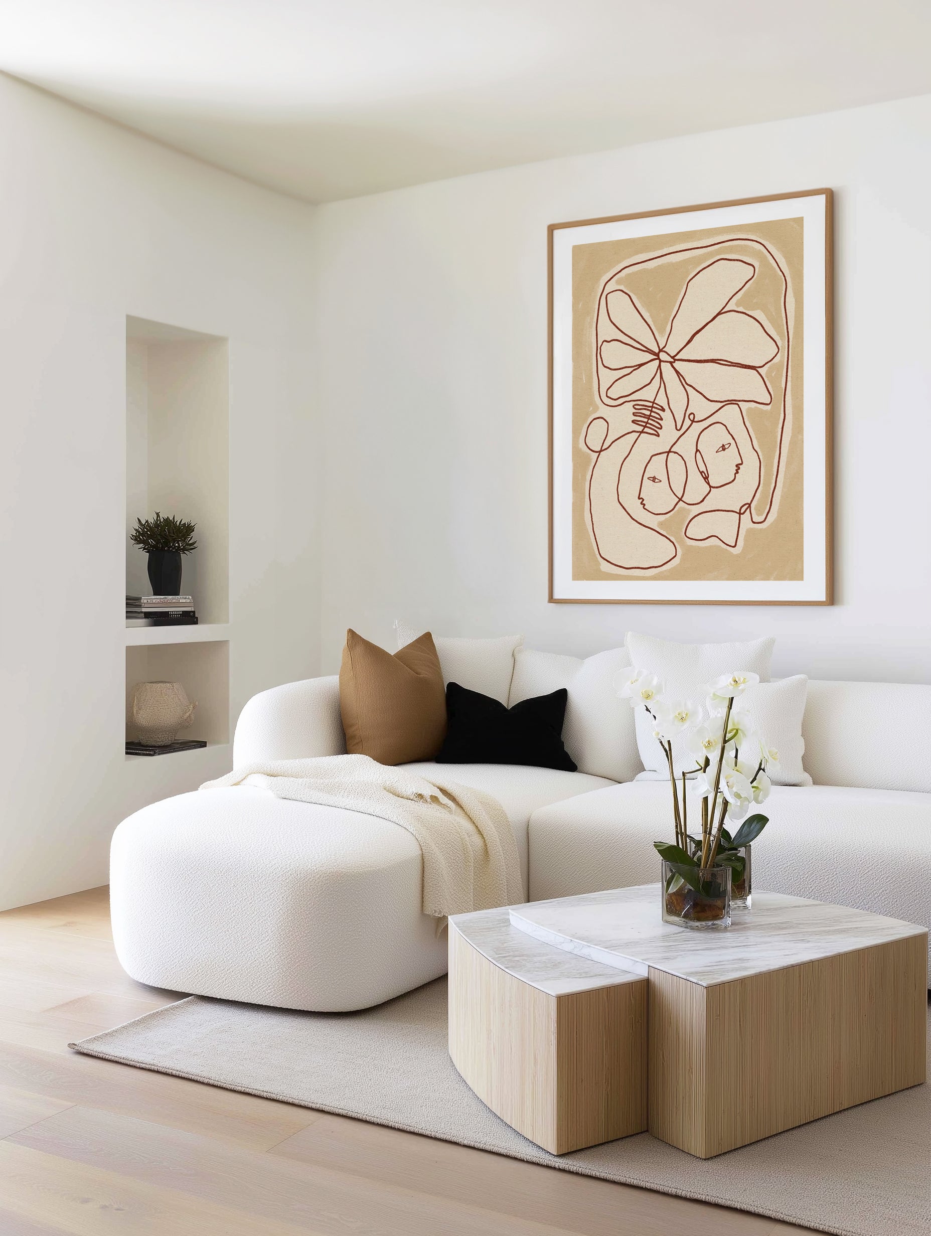 Soft Connection by Shatha Al Dafai | Art Print