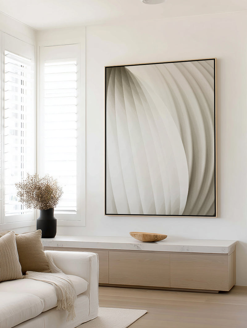 Soft Flowing Curves by Christina Sillen | Framed Canvas Art Print