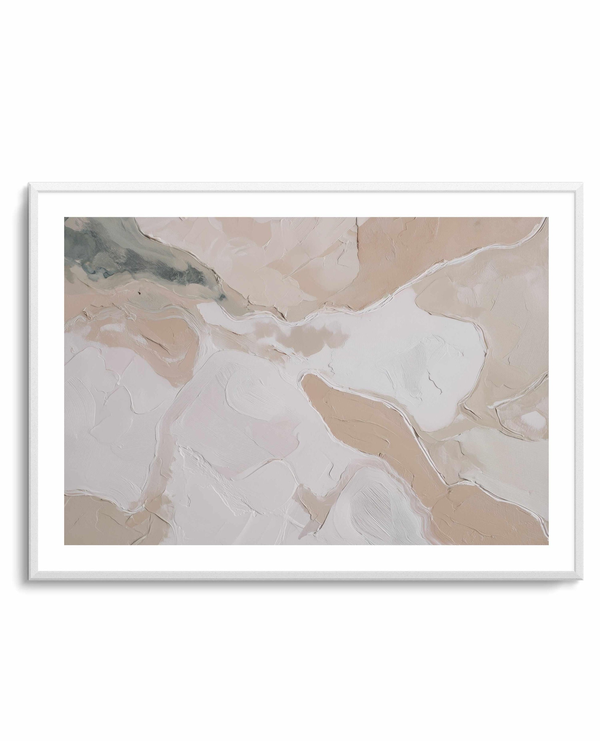 Soft Limestone I Art Print — art print Australia in room setting