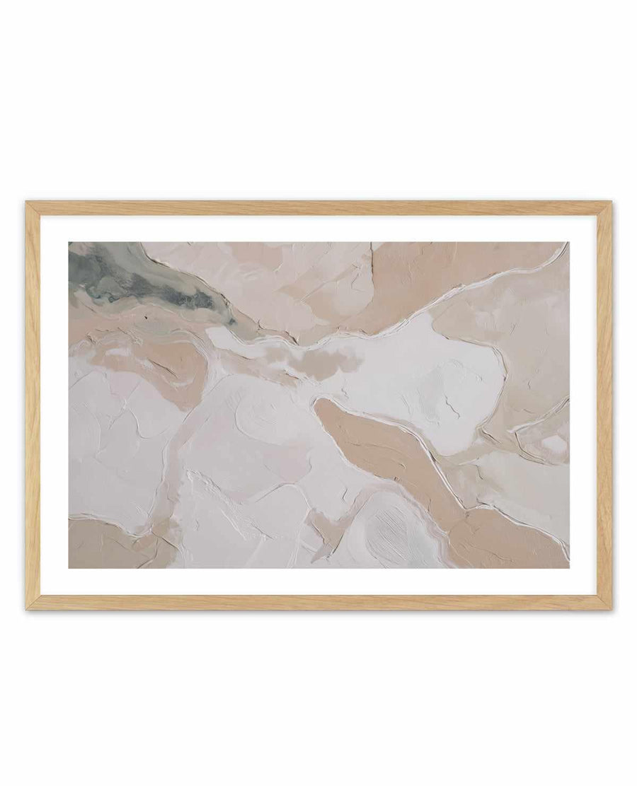 Soft Limestone I Art Print — art print Australia with border