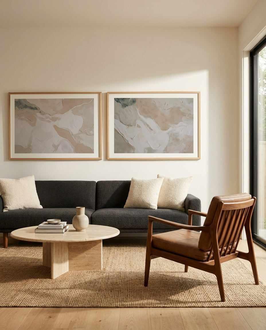 Soft Limestone I Art Print — art print Australia pair