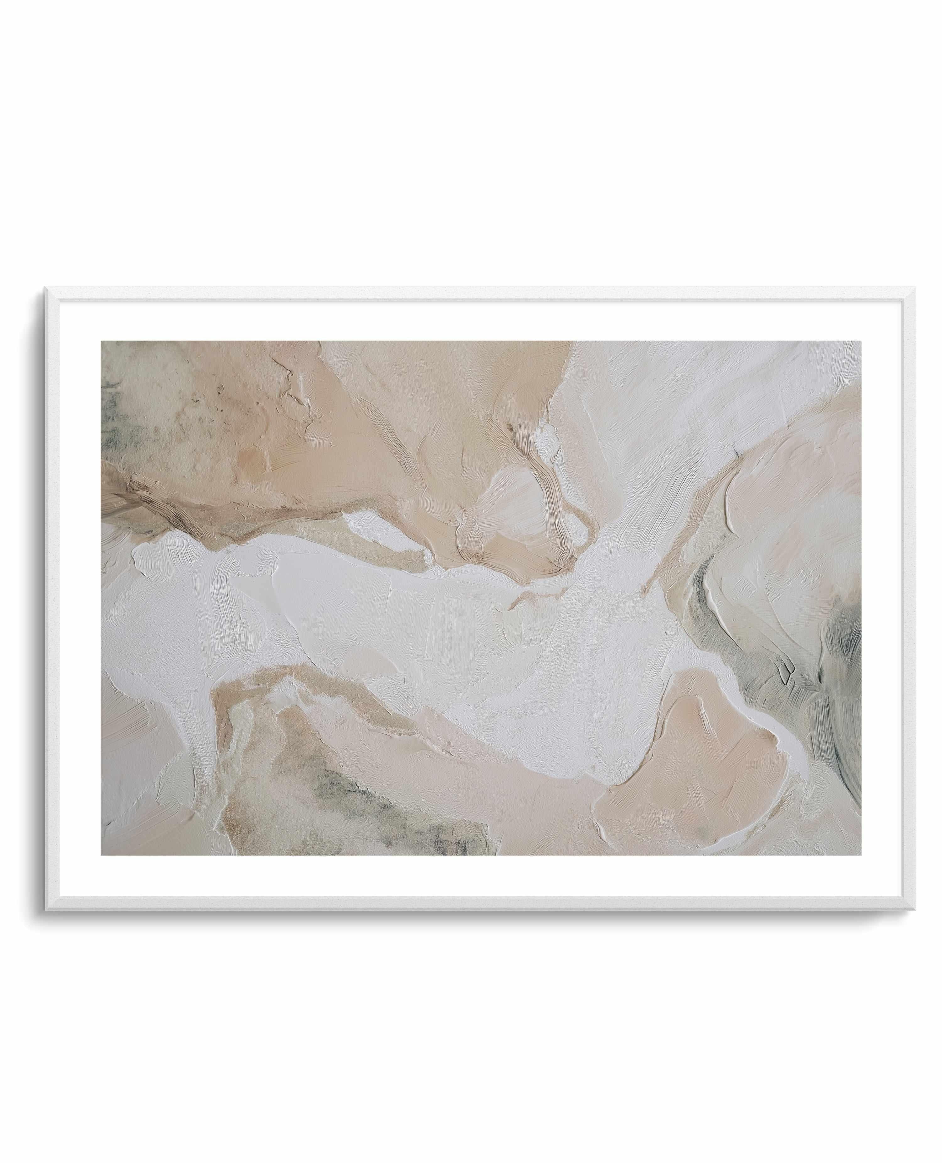 Soft Limestone III Art Print — art print Australia in room setting