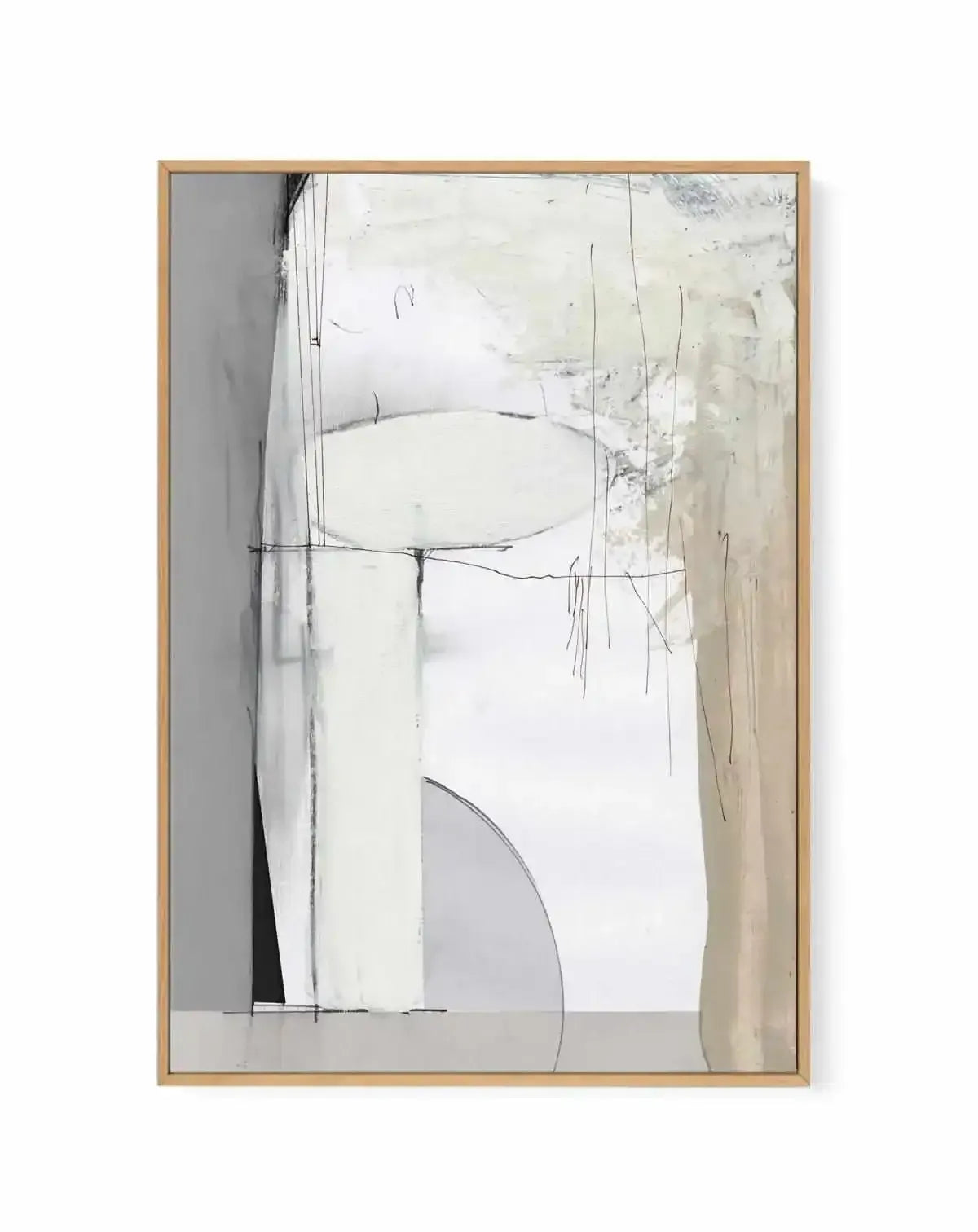 Soft Neutral by Dan Hobday | Framed Canvas Art Print from Olive et Oriel where you can shop wallpaper and artworks online
