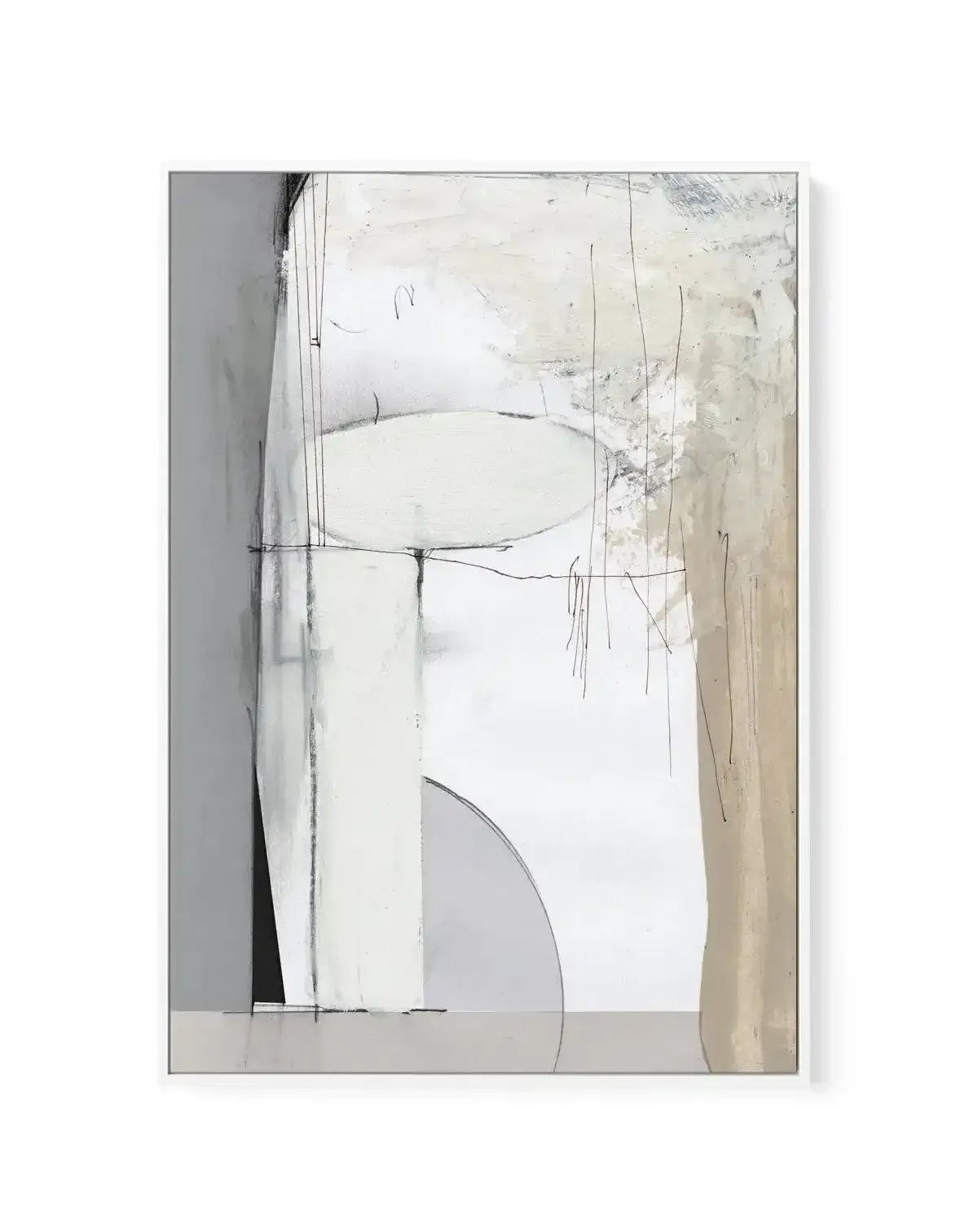 Soft Neutral by Dan Hobday | Framed Canvas-CANVAS-You can shop wall art online with Olive et Oriel for everything from abstract art to fun kids wall art. Our beautiful modern art prints and canvas art are available from large canvas prints to wall art paintings and our proudly Australian artwork collection offers only the highest quality framed large wall art and canvas art Australia - You can buy fashion photography prints or Hampton print posters and paintings on canvas from Olive et Oriel and