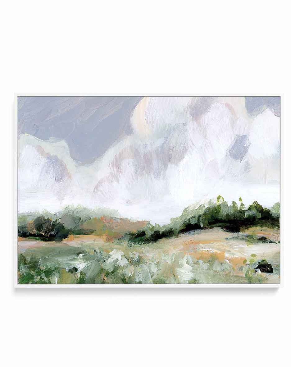 Soft Summer Sky | Framed Canvas Art Print