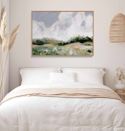 Soft Summer Sky | Framed Canvas Art Print