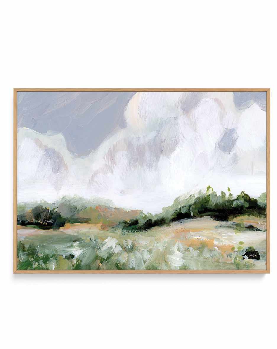 Soft Summer Sky | Framed Canvas Art Print from Olive et Oriel where you can shop wallpaper and artworks online