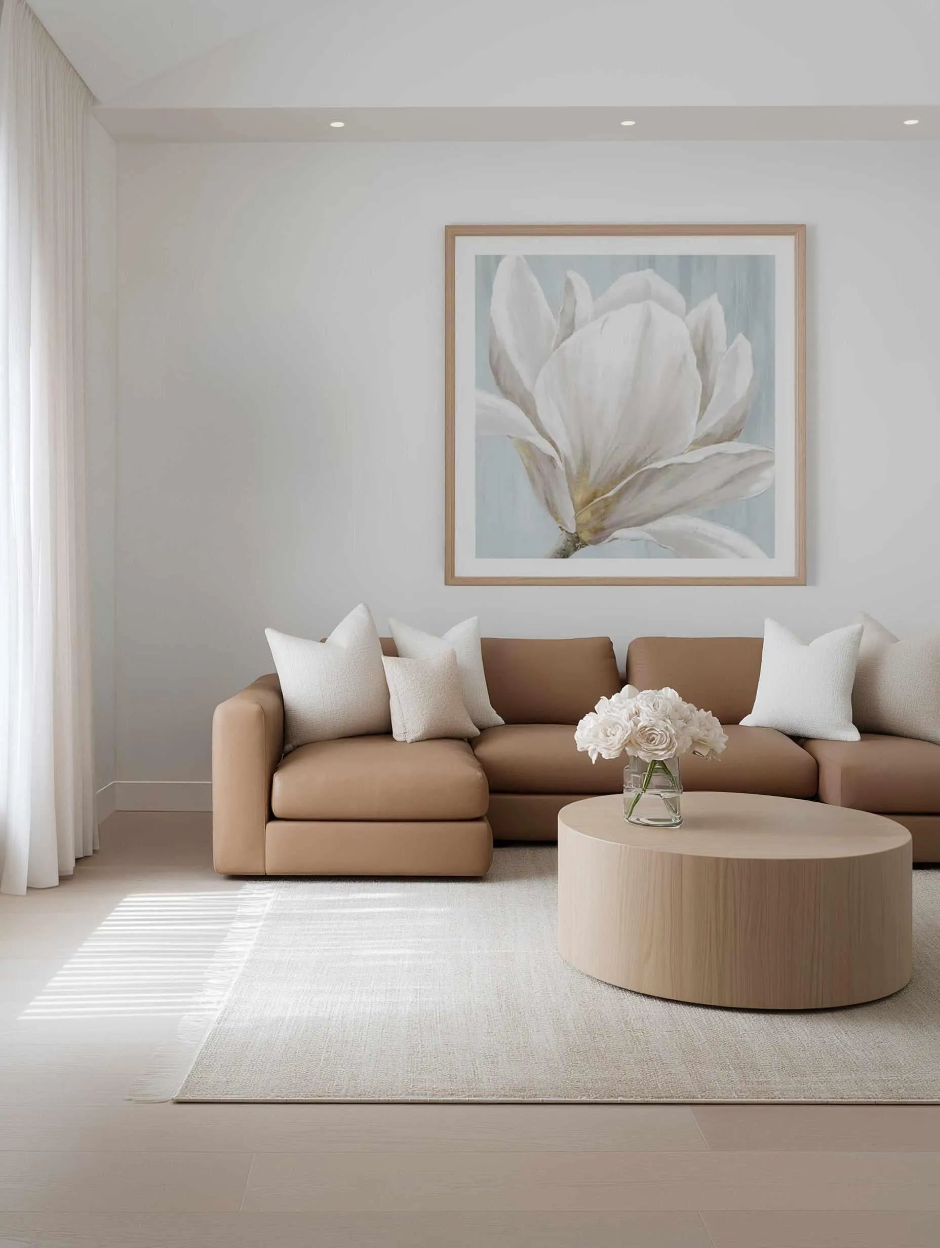 Soft White I Art Print from Olive et Oriel where you can shop wallpaper and artworks online