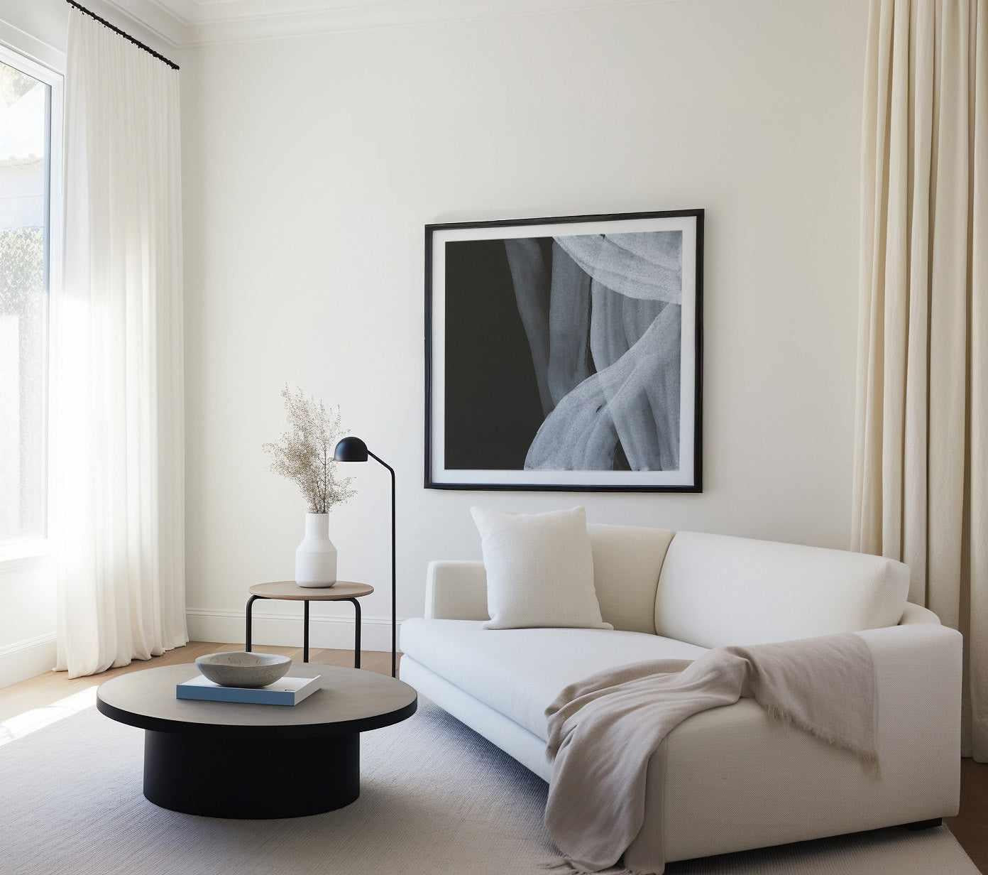 Soft White III | Art Print from Olive et Oriel where you can shop wallpaper and artworks online