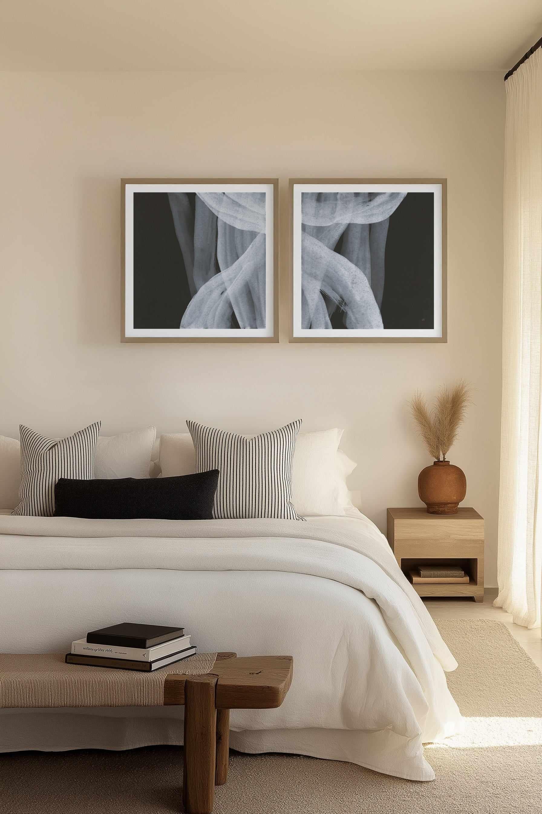Soft White III | Art Print from Olive et Oriel where you can shop wallpaper and artworks online
