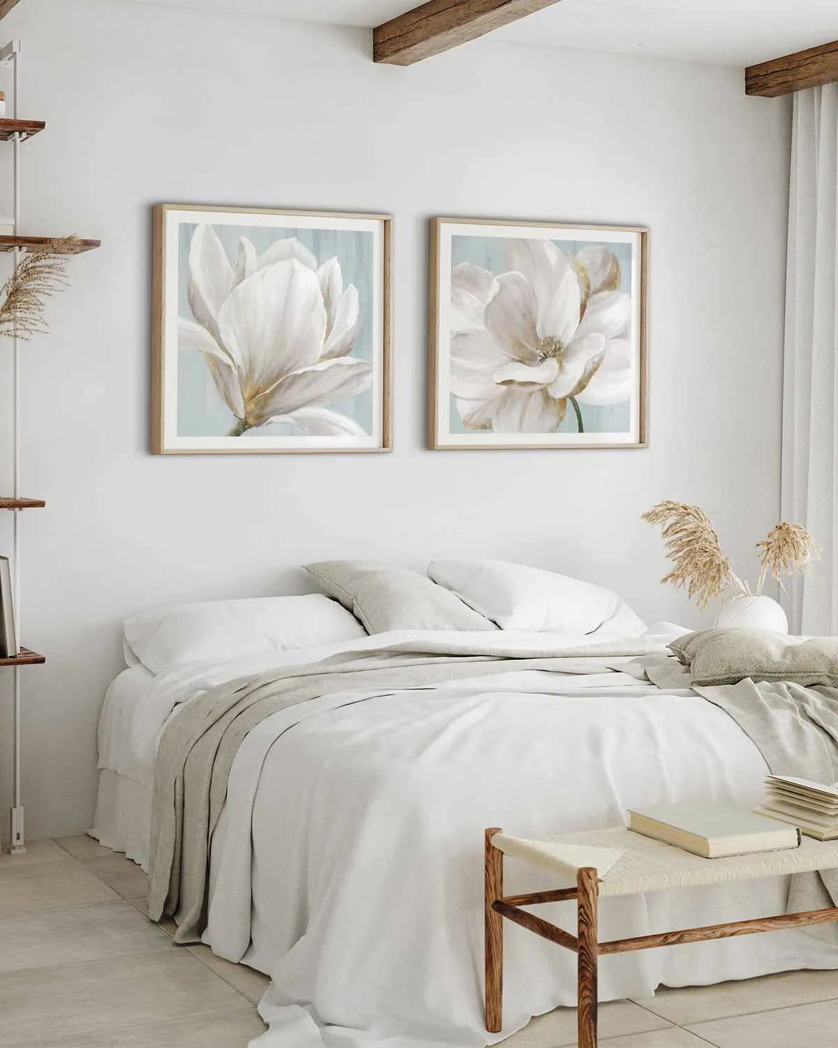 Soft White I Art Print from Olive et Oriel where you can shop wallpaper and artworks online