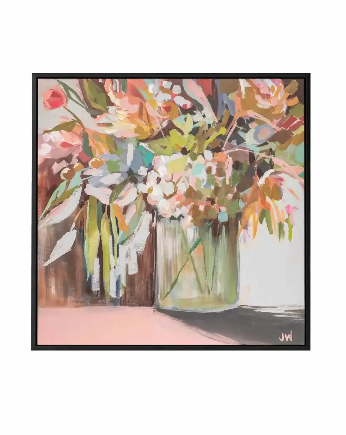 Soft Landing by Jenny Westenhofer | Framed Canvas Art Print from Olive et Oriel where you can shop wallpaper and artworks online