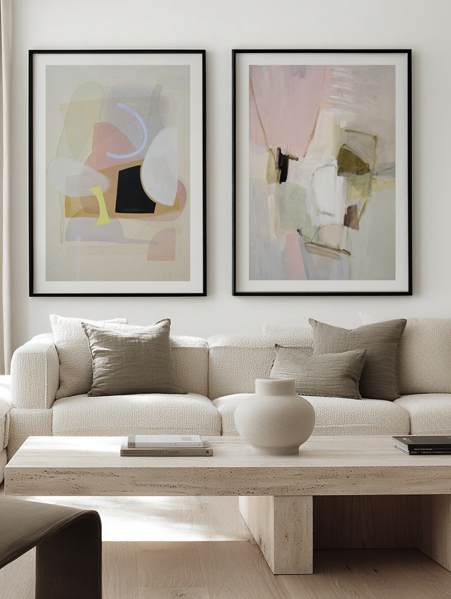 Soft Cantabile & Nobile by Shina Choi Art Print Set of 2 | Matching Wall Art