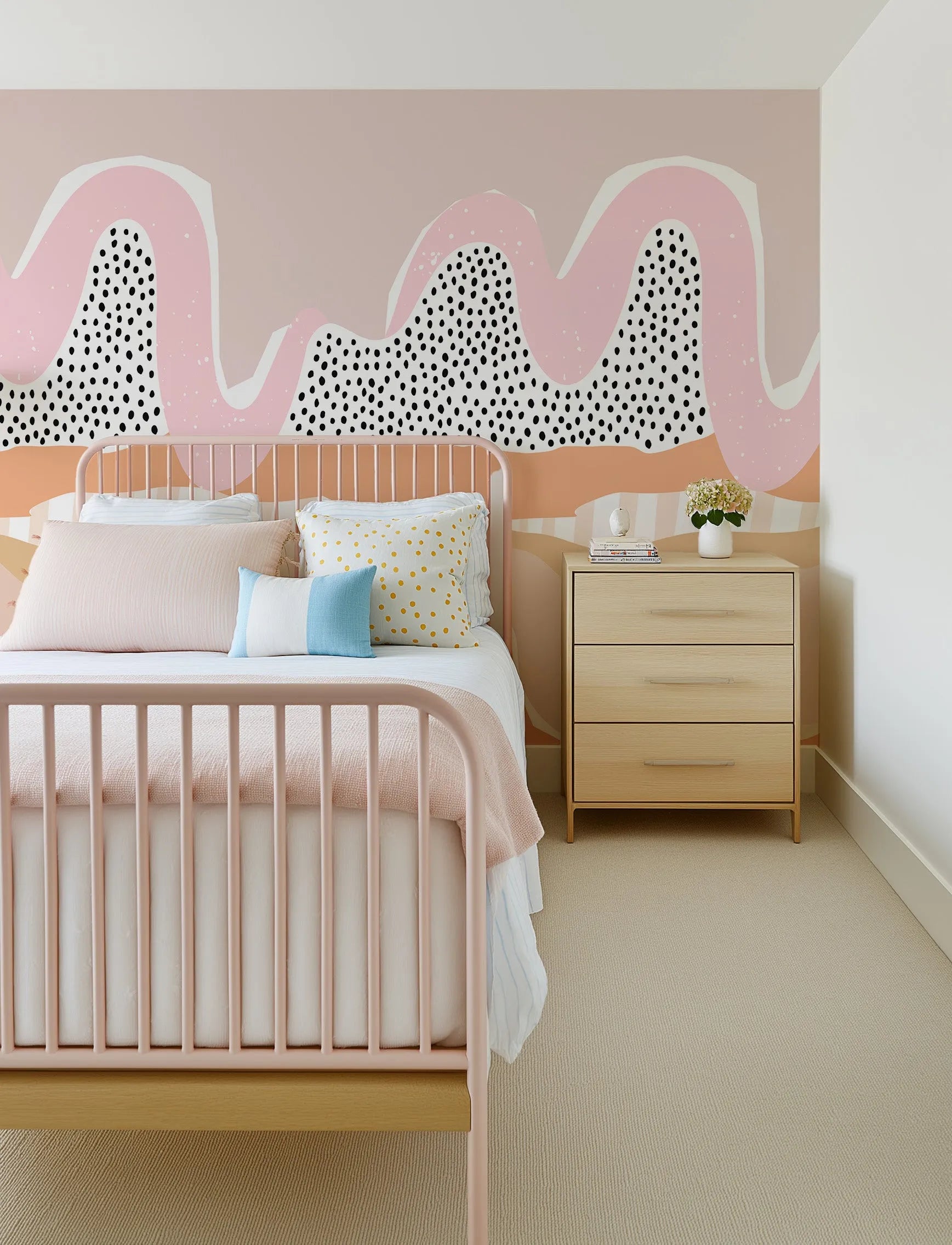 Soft Outback Mural Wallpaper from Olive et Oriel where you can shop wallpaper and artworks online
