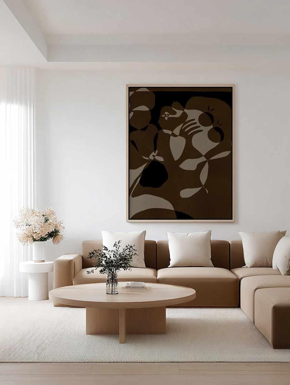 Soil And Spirit 1 by Shatha Al Dafai | Framed Canvas Art Print from Olive et Oriel where you can shop wallpaper and artworks online