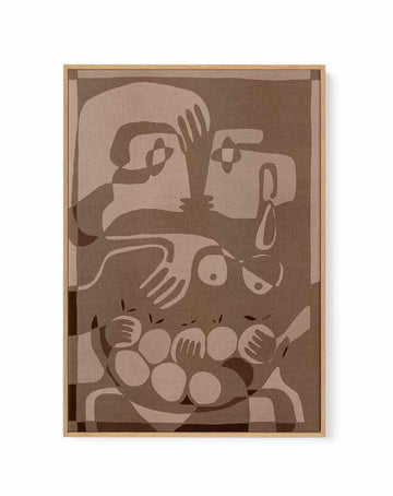Soil And Spirit 3 by Shatha Al Dafai | Framed Canvas Art Print from Olive et Oriel where you can shop wallpaper and artworks online