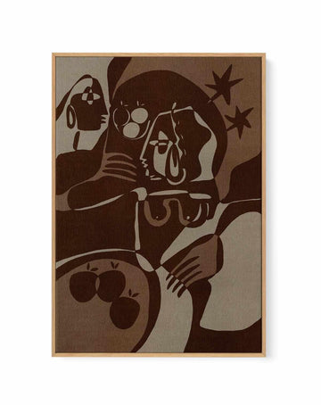 Soil And Spirit 4 by Shatha Al Dafai | Framed Canvas Art Print from Olive et Oriel where you can shop wallpaper and artworks online