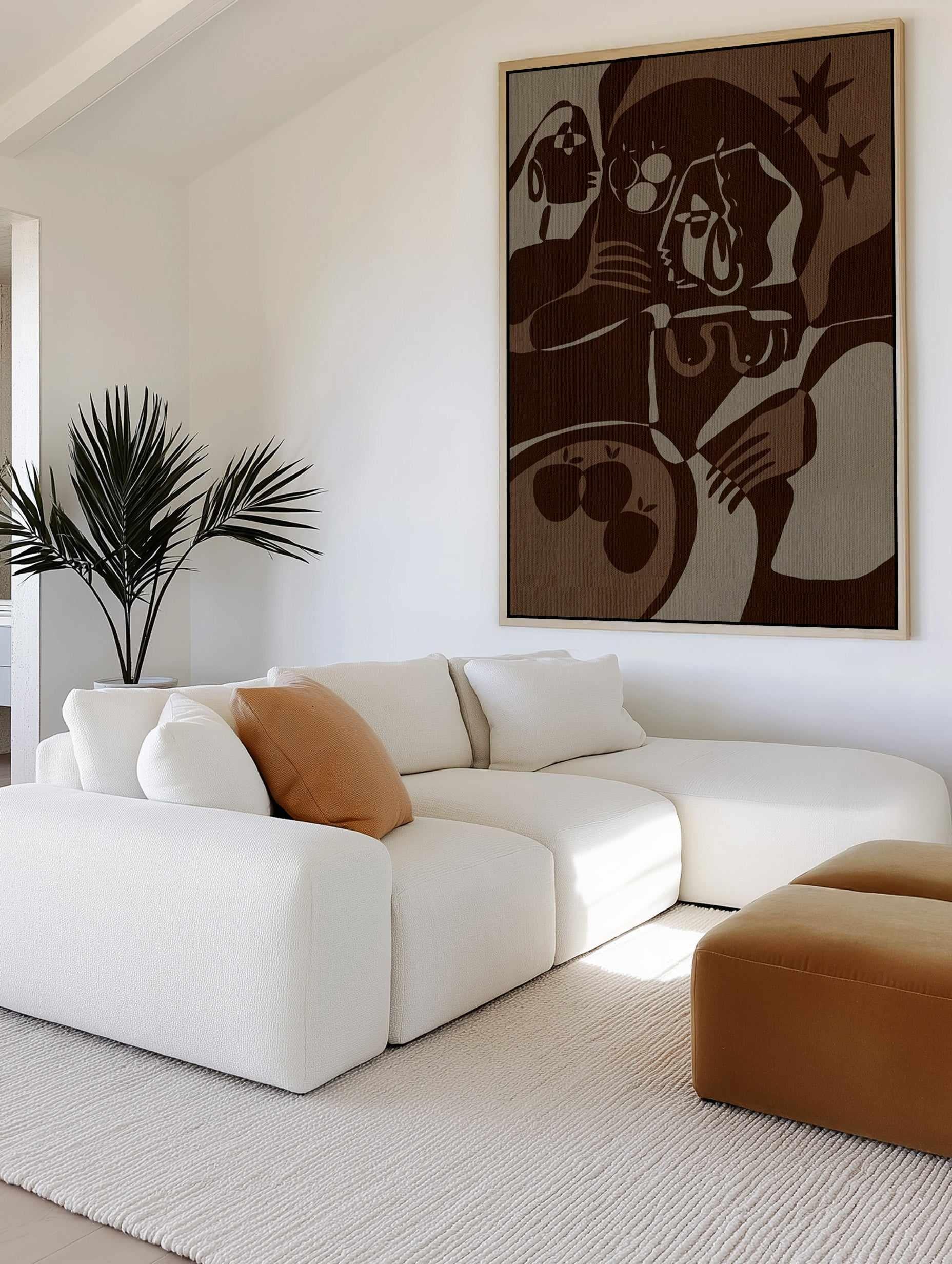 Soil And Spirit 4 by Shatha Al Dafai | Framed Canvas Art Print from Olive et Oriel where you can shop wallpaper and artworks online