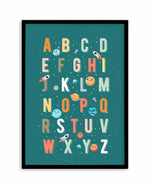 Solar Alphabet Art Print