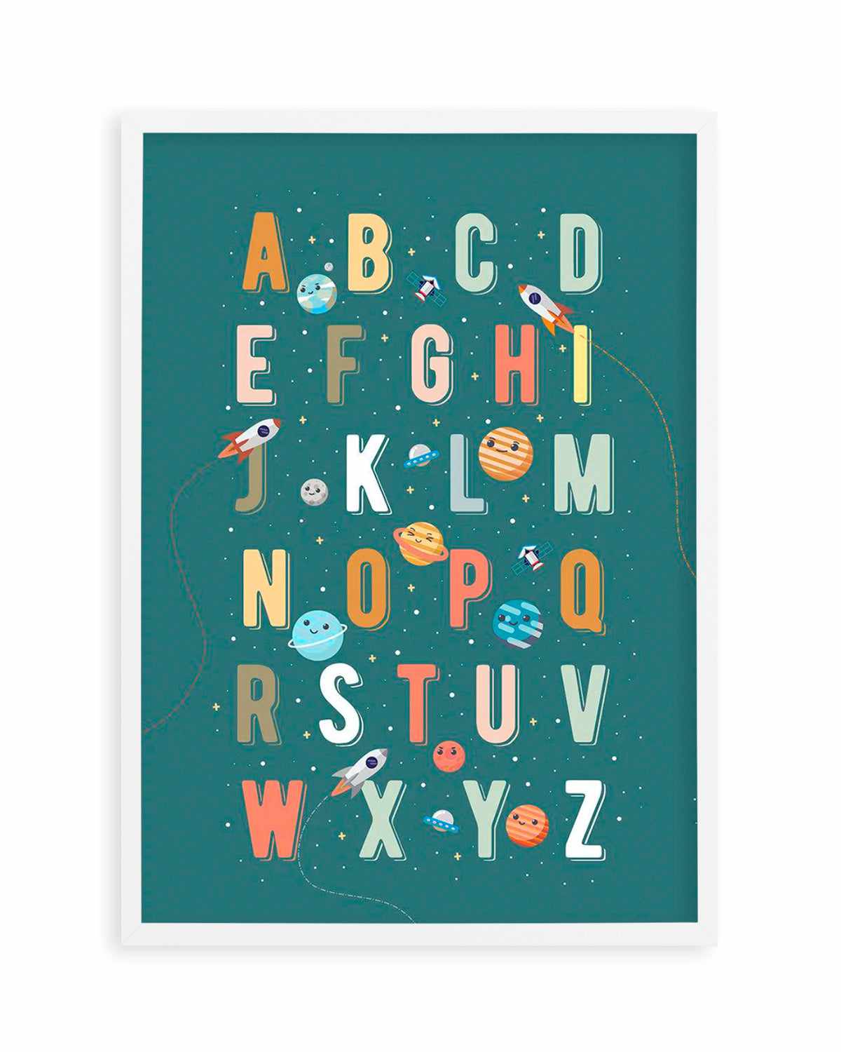 Solar Alphabet Art Print