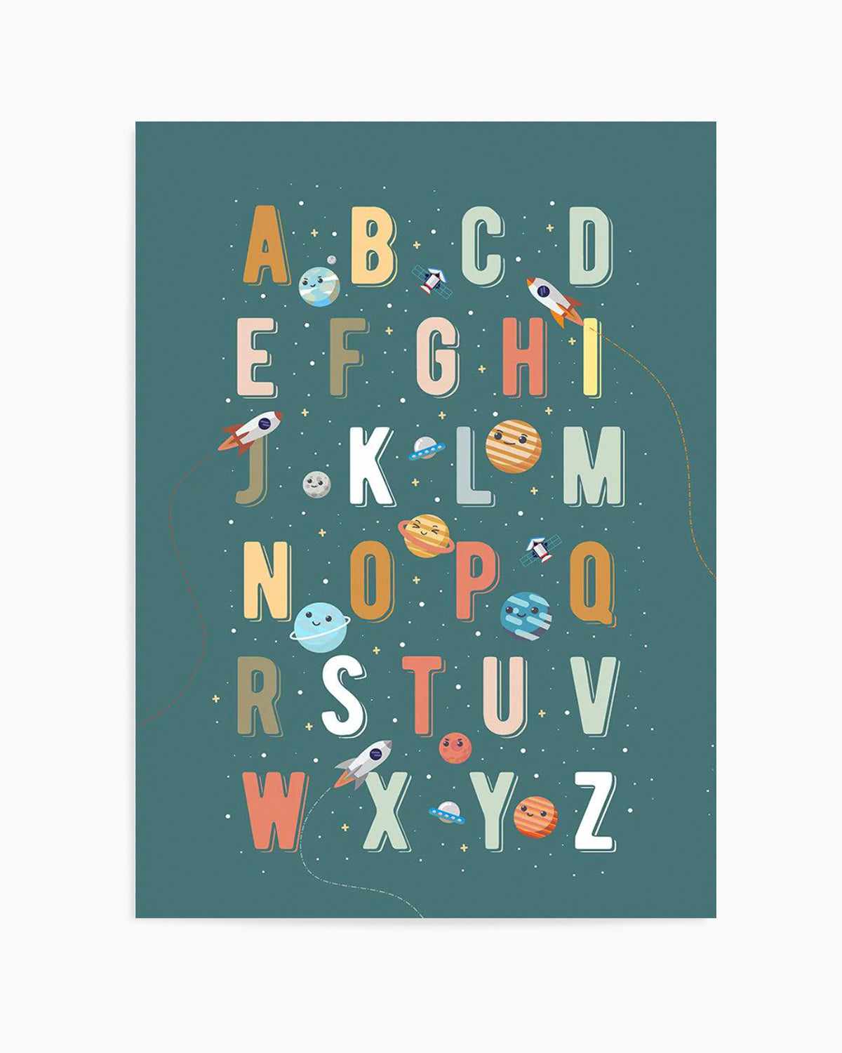 Solar Alphabet Art Print