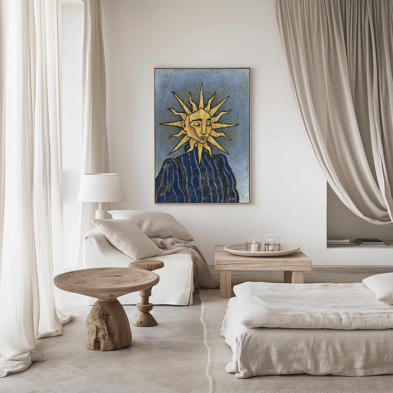 Solar Goddess | Framed Canvas Art Print