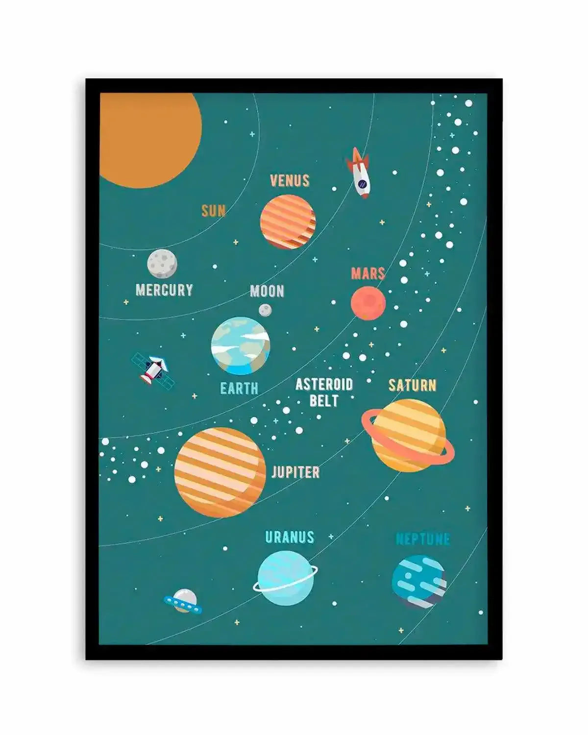 Solar System Art Print from Olive et Oriel where you can shop wallpaper and artworks online