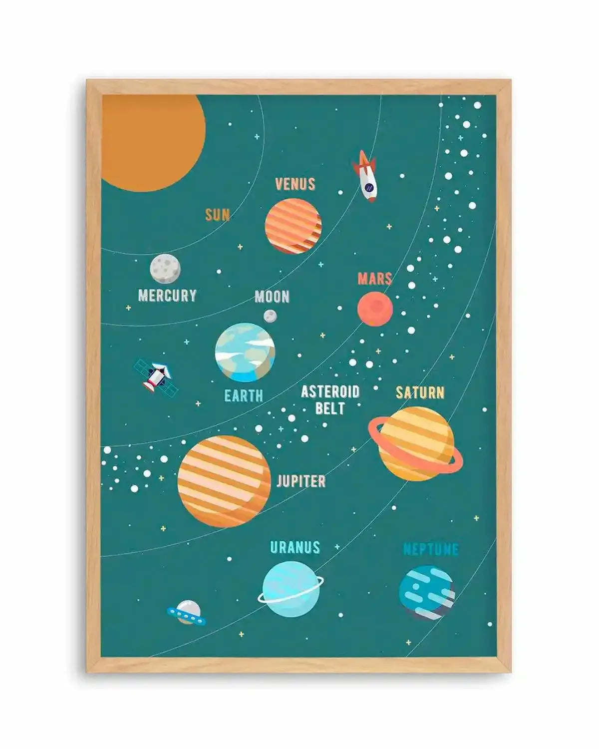 Solar System Art Print from Olive et Oriel where you can shop wallpaper and artworks online