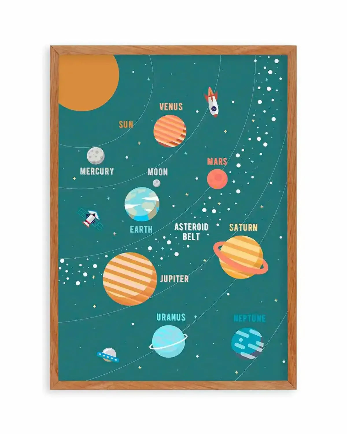 Solar System Art Print from Olive et Oriel where you can shop wallpaper and artworks online