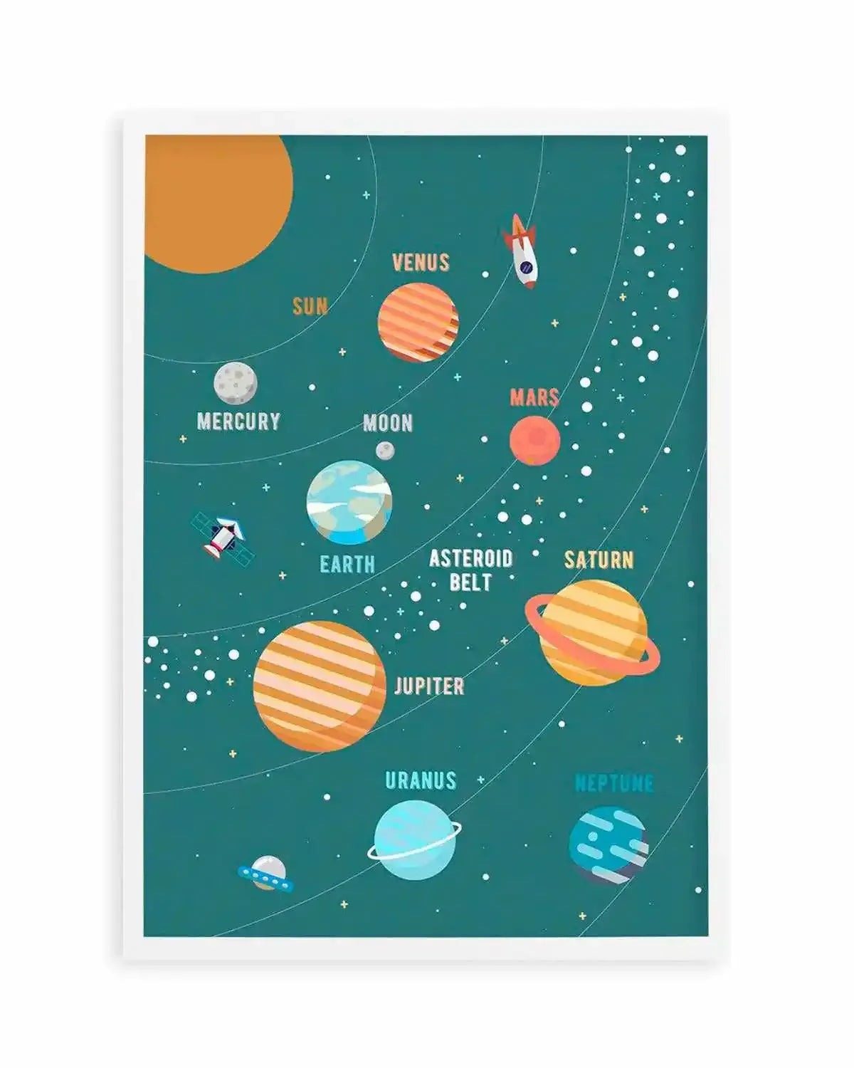 Solar System Art Print from Olive et Oriel where you can shop wallpaper and artworks online
