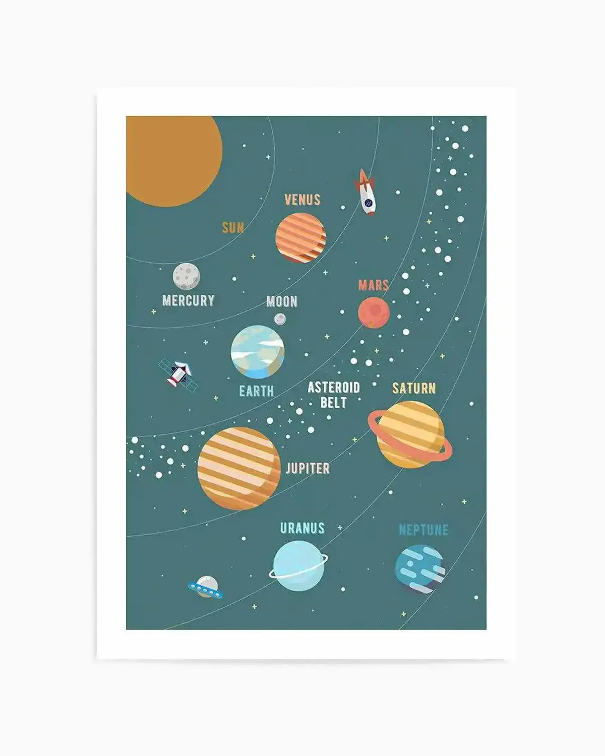 Solar System Art Print from Olive et Oriel where you can shop wallpaper and artworks online