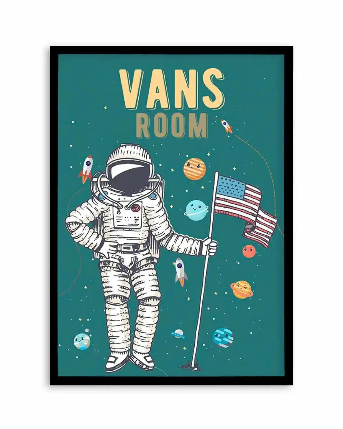 Solar | Astronaut - Personalise Me! Art Print from Olive et Oriel where you can shop wallpaper and artworks online