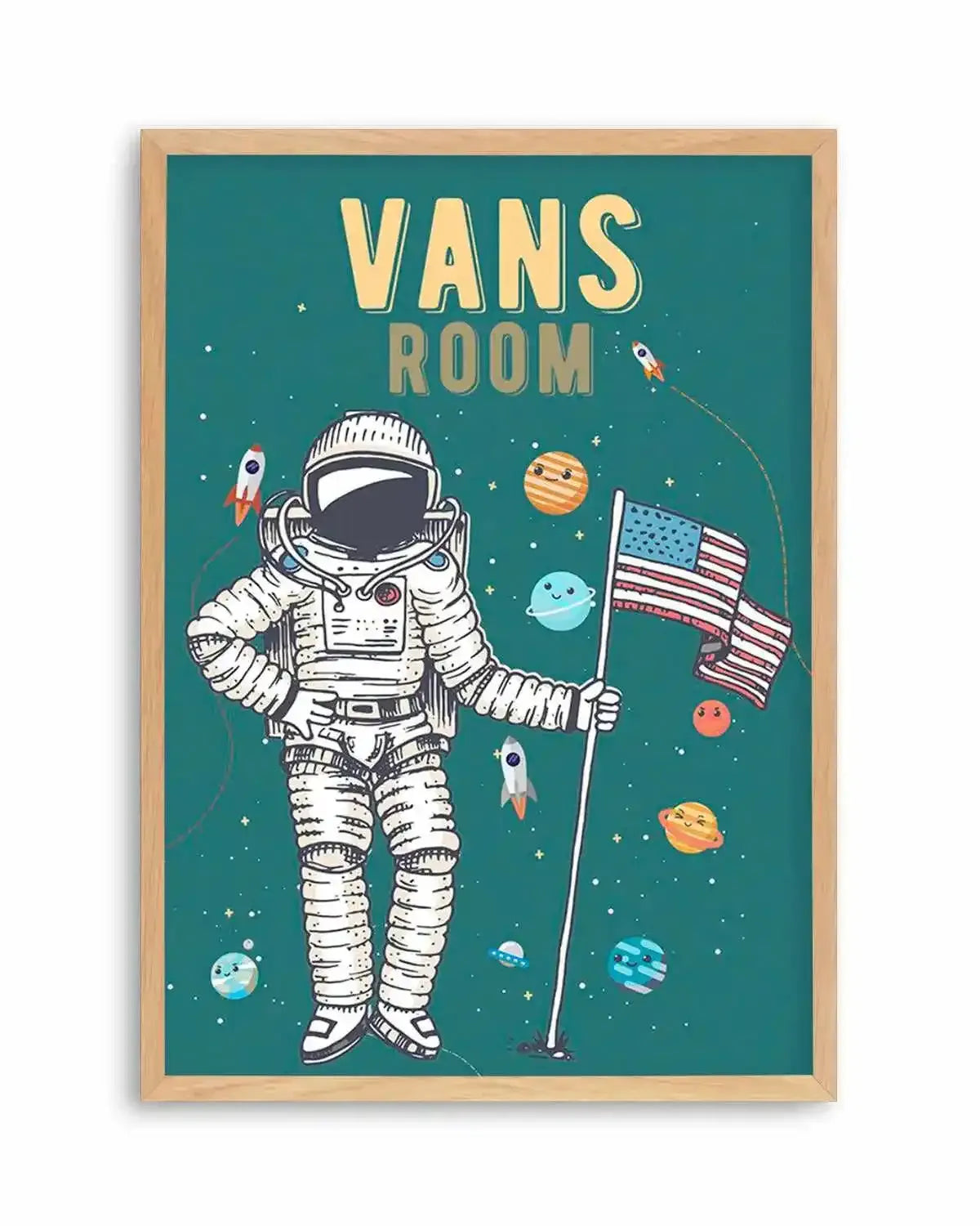 Solar | Astronaut - Personalise Me! Art Print from Olive et Oriel where you can shop wallpaper and artworks online