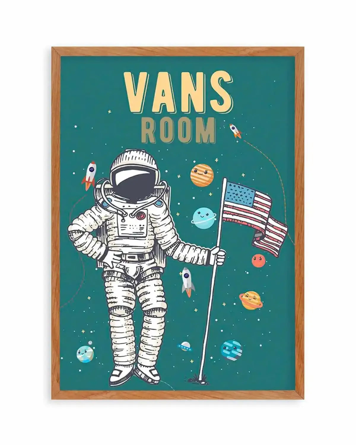 Solar | Astronaut - Personalise Me! Art Print from Olive et Oriel where you can shop wallpaper and artworks online