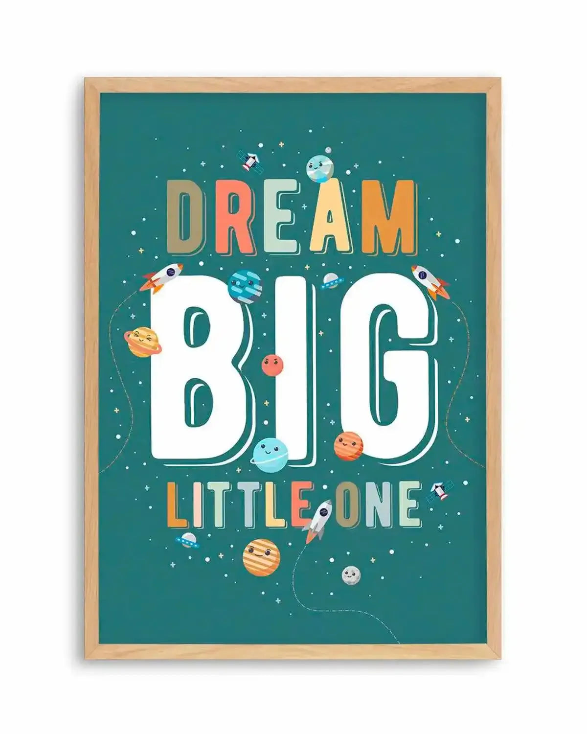 Solar | Dream Big Little One Art Print from Olive et Oriel where you can shop wallpaper and artworks online