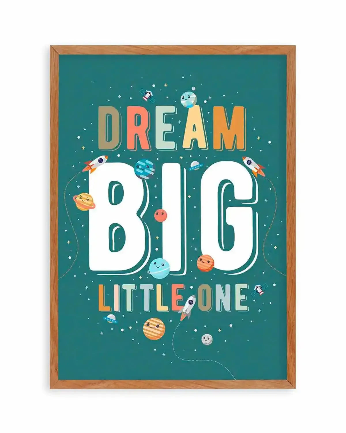 Solar | Dream Big Little One Art Print from Olive et Oriel where you can shop wallpaper and artworks online