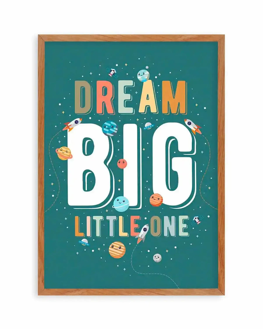 Solar | Dream Big Little One Art Print from Olive et Oriel where you can shop wallpaper and artworks online