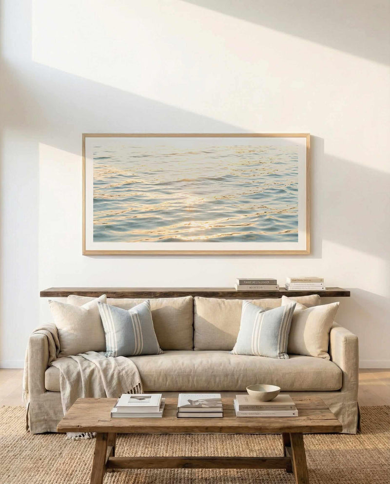Sole Mare | Panoramic Art Print from Olive et Oriel where you can shop wallpaper and artworks online