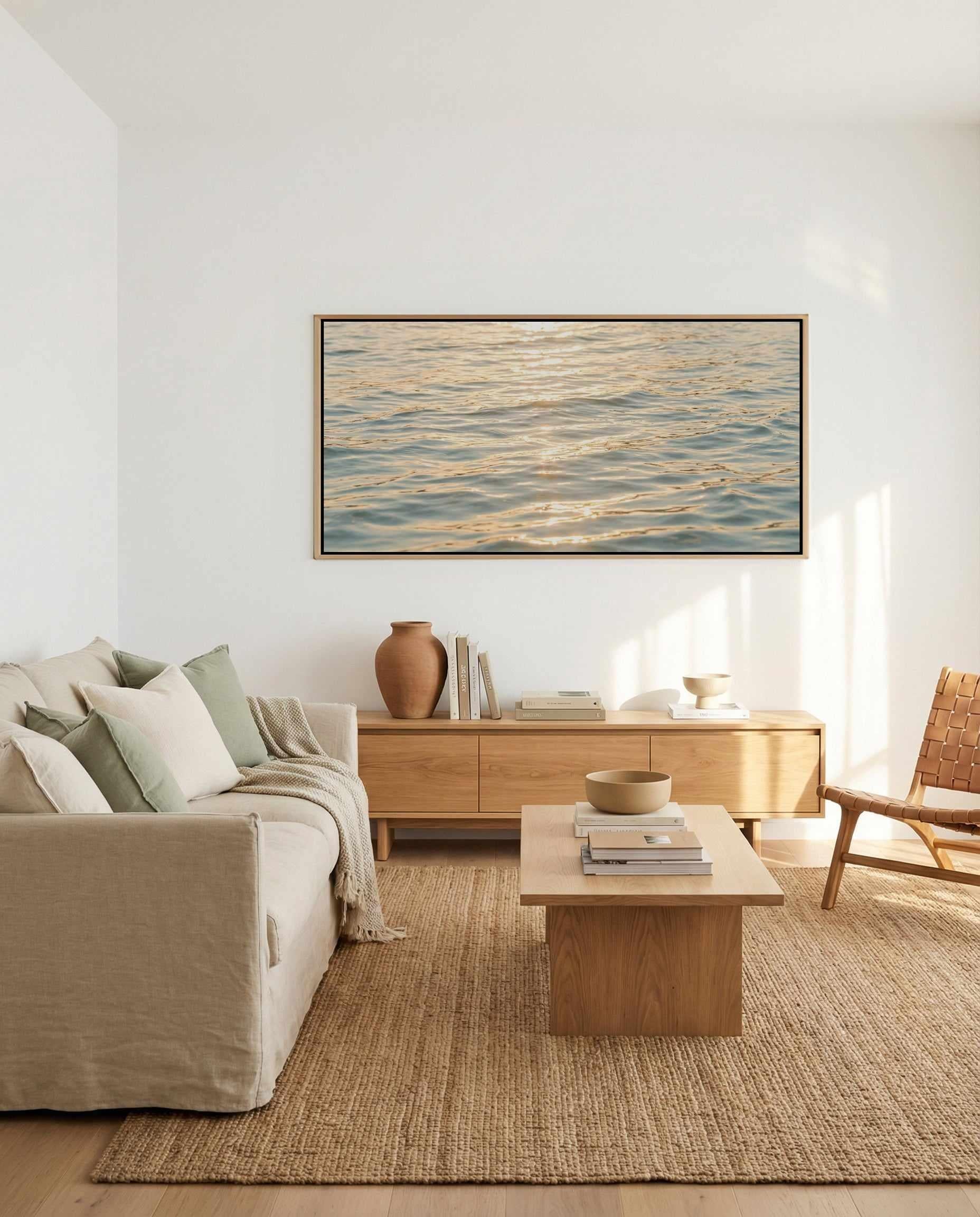 Sole Mare | Panoramic Canvas Art Print from Olive et Oriel where you can shop wallpaper and artworks online