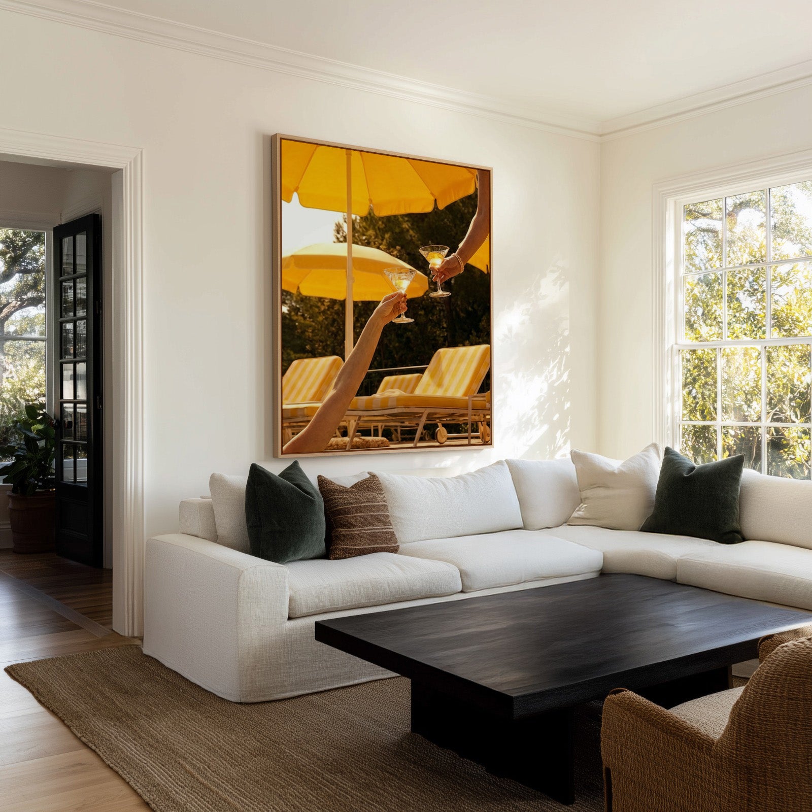 Soleil Society I | Framed Canvas Art Print