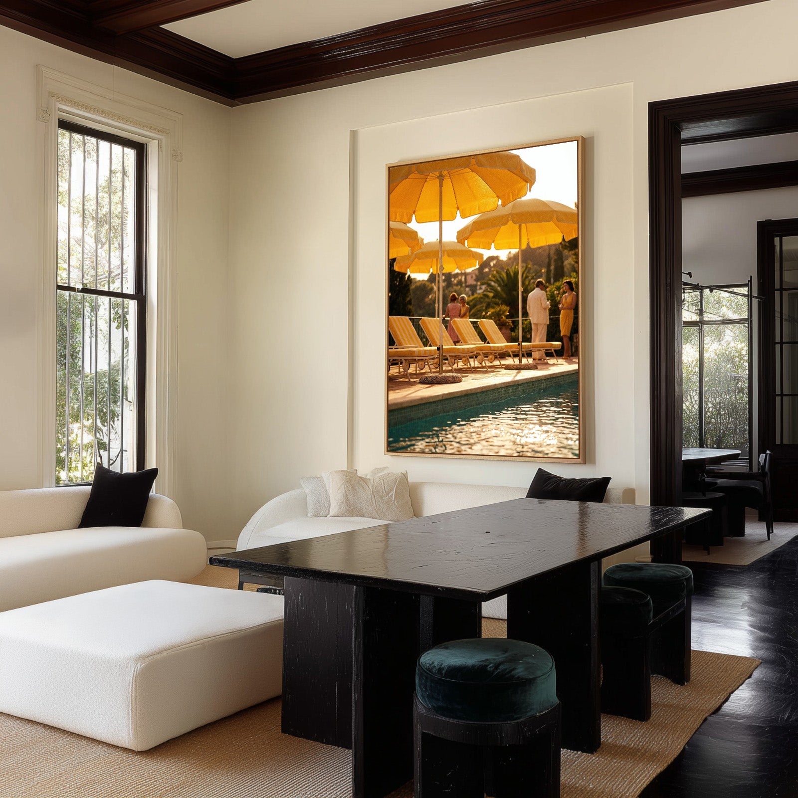 Soleil Society II | Framed Canvas Art Print