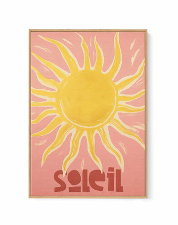 Soleil Sun | Framed Canvas Art Print from Olive et Oriel where you can shop wallpaper and artworks online