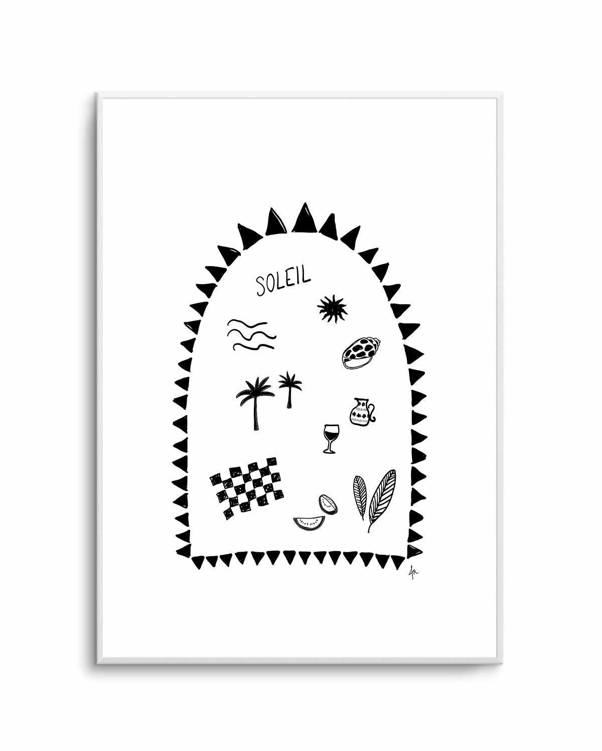 Soleil Black by Anne Korako | Art Print