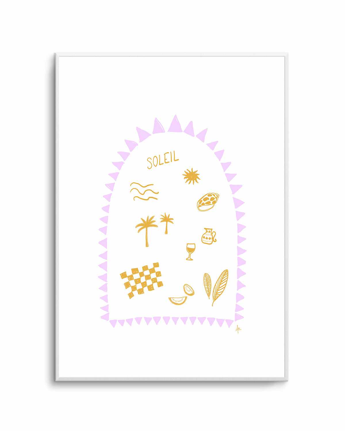 Soleil Golden Purple by Anne Korako | Art Print