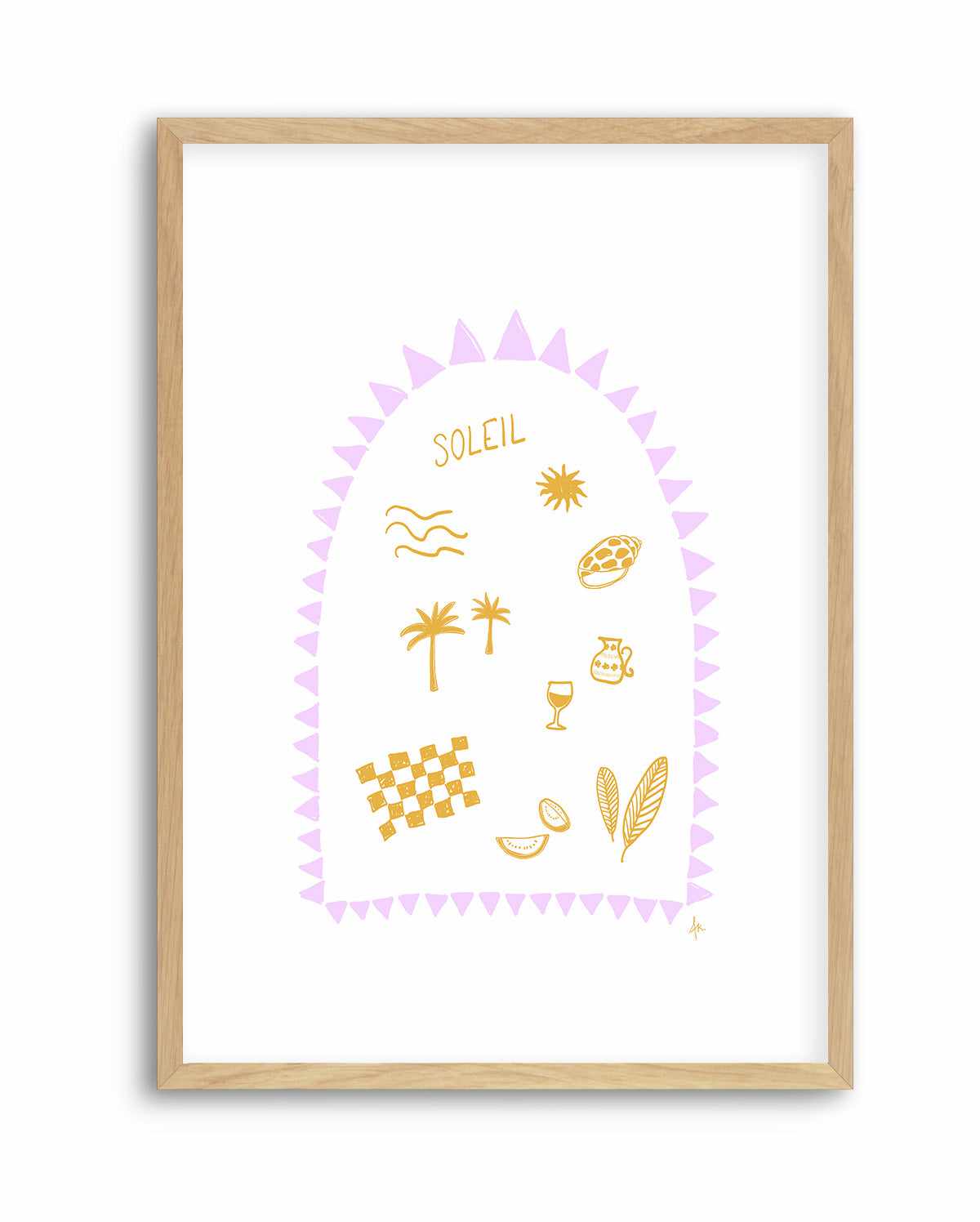 Soleil Golden Purple by Anne Korako | Art Print